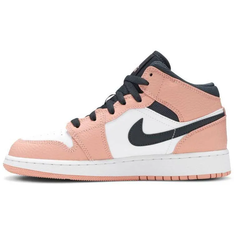 Nike Air Jordan 1 Mid GS 'Pink Quartz' GS