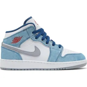 Nike Air Jordan 1 Mid SE 'French Blue' GS