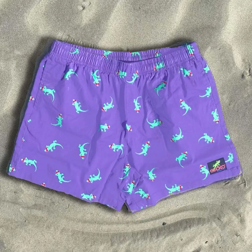 OG Purple Gecko Cotton Shorts