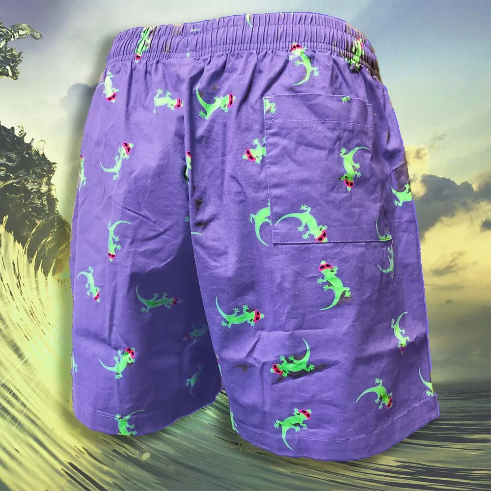 OG Purple Gecko Cotton Shorts