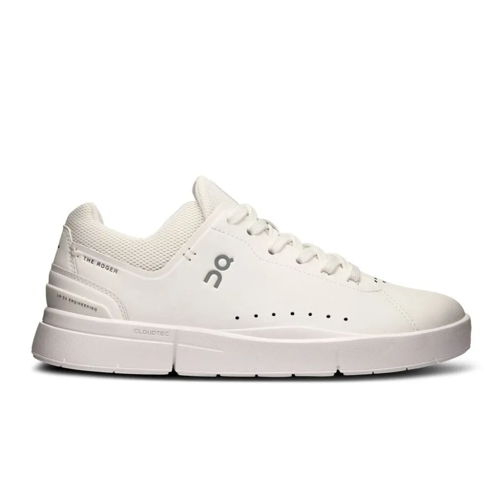 On Women's THE ROGER Advantage 2 Sneaker - White/Undyed