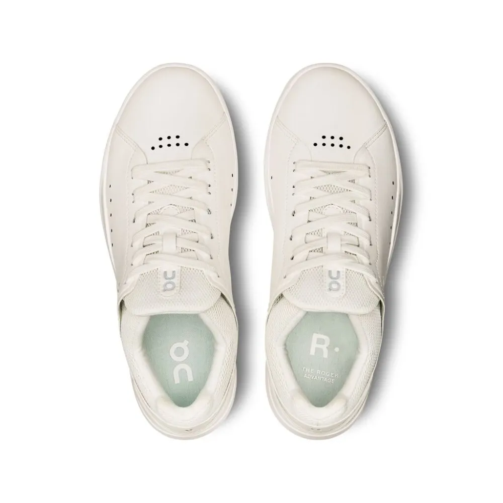 On Women's THE ROGER Advantage 2 Sneaker - White/Undyed