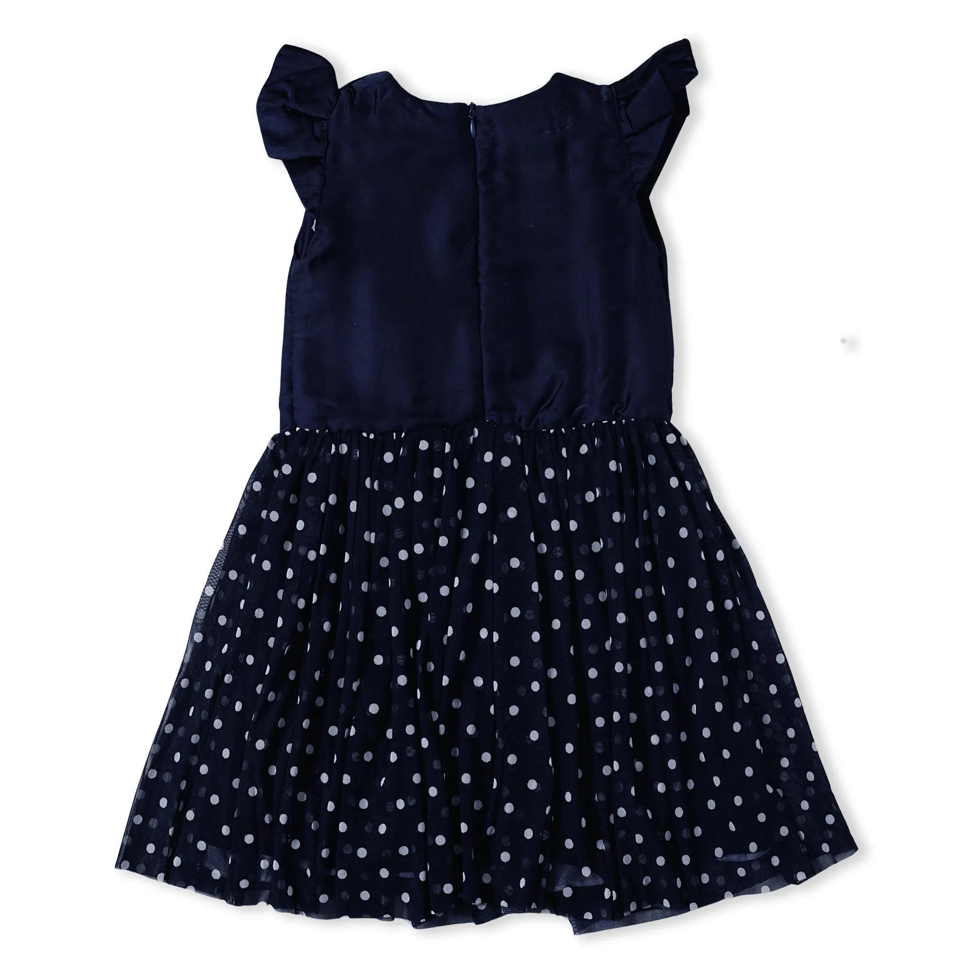 Polka Dots Fancy Fabric Frock