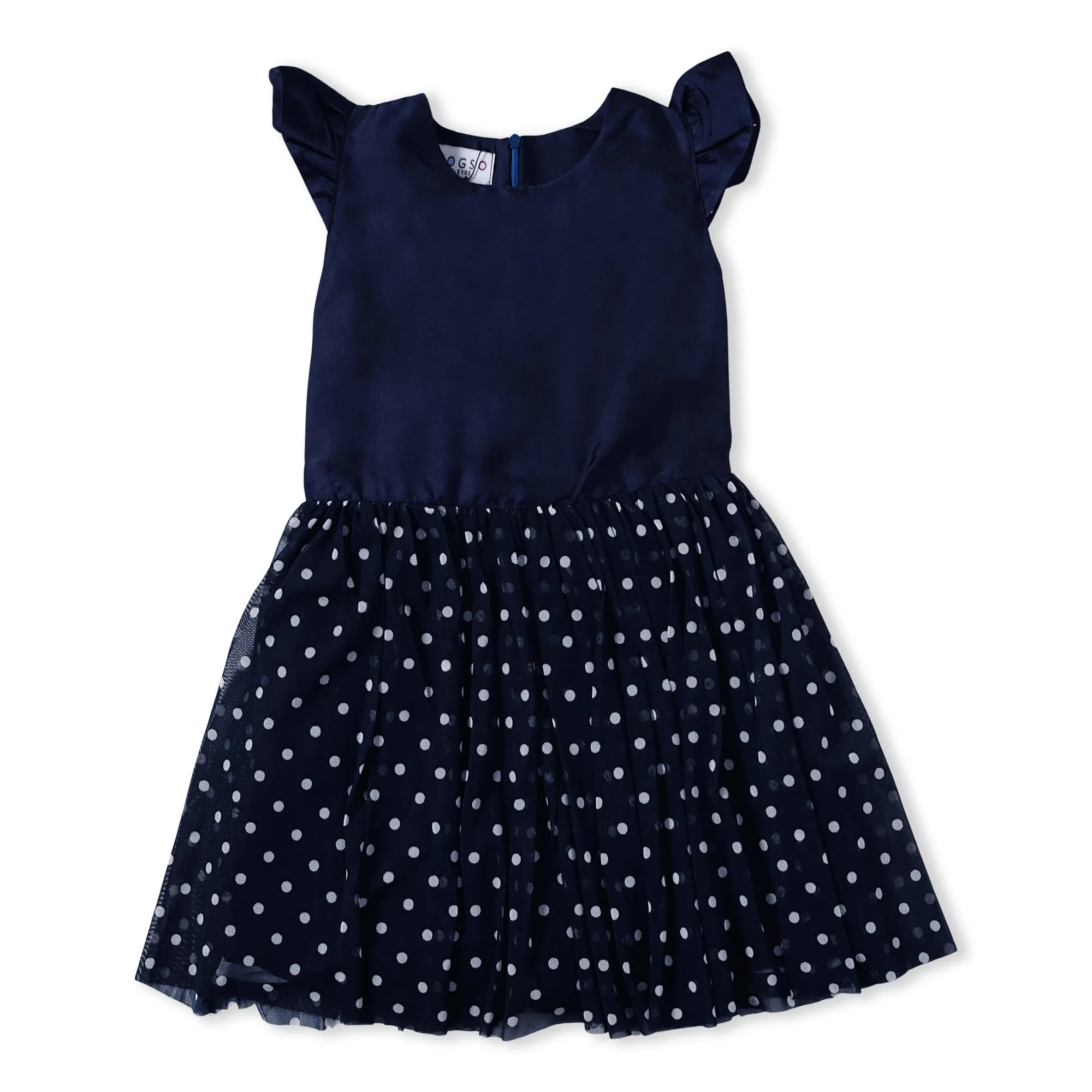 Polka Dots Fancy Fabric Frock