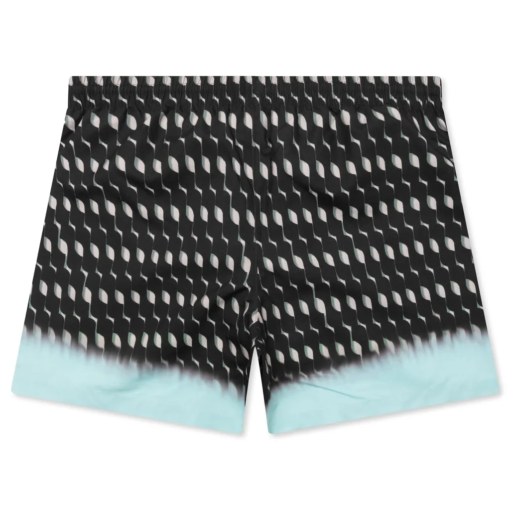 Printed Swim Shorts - Brown