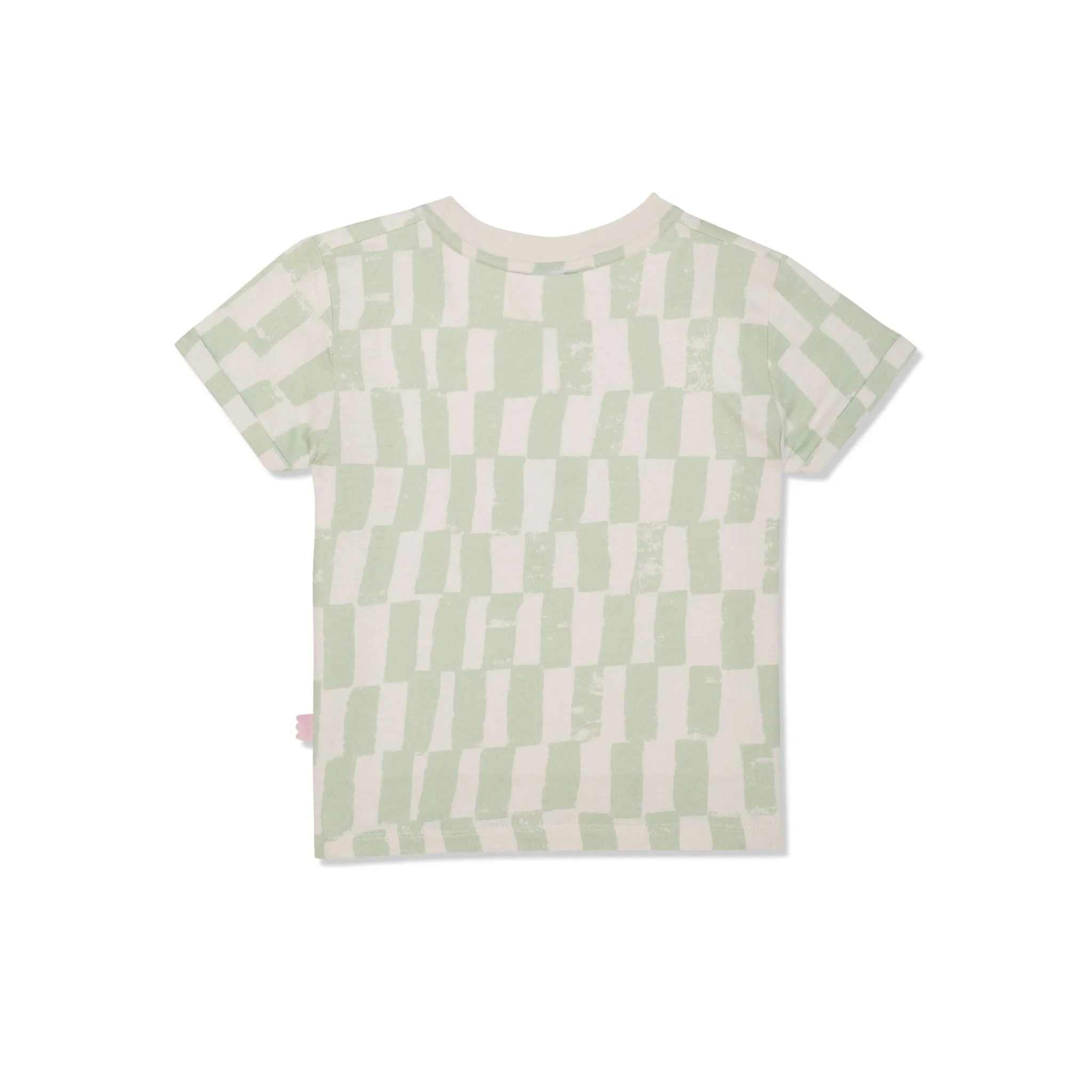 Recycled Cotton Checkered Kid T-shirt