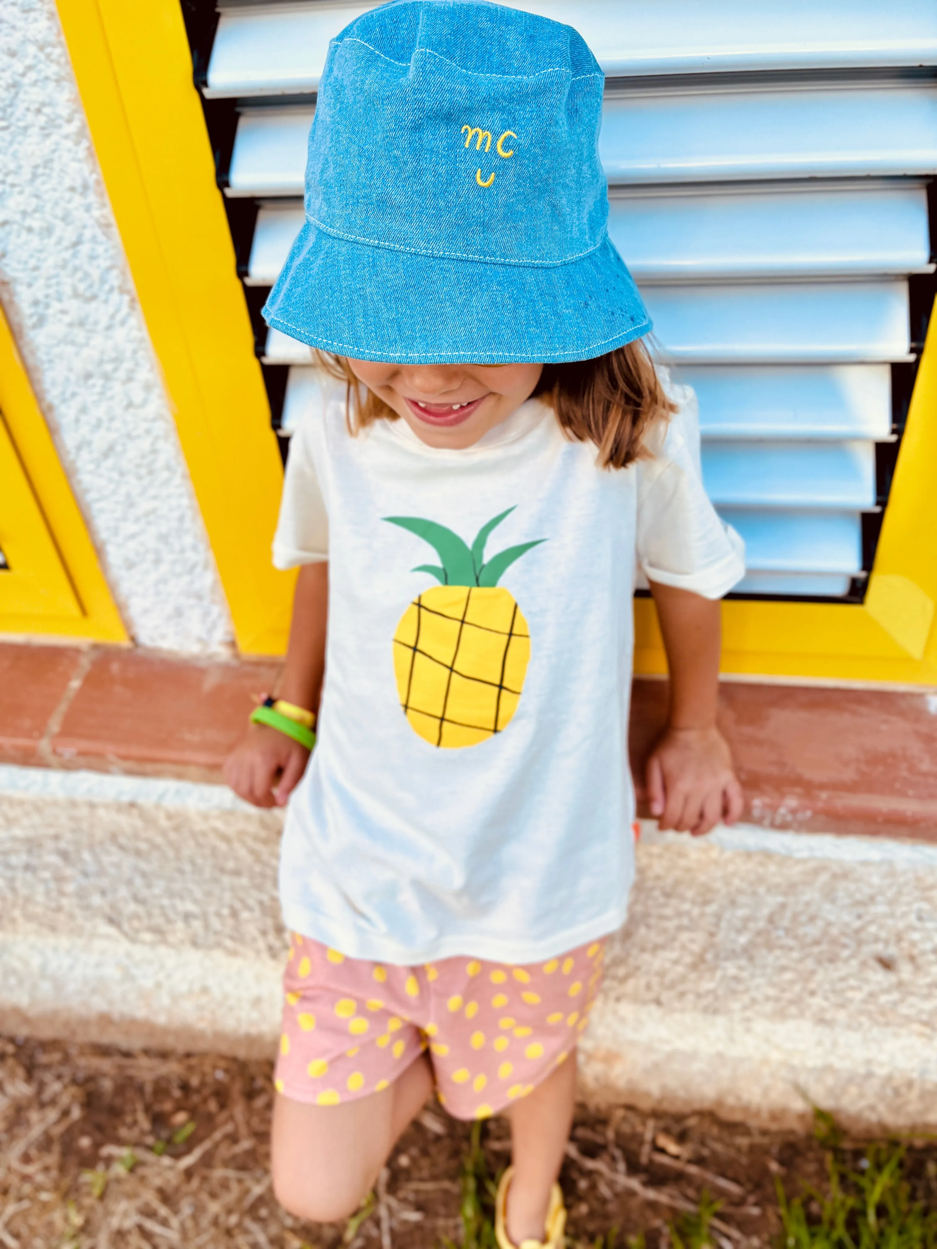 Recycled Cotton Pineapple Kid T-shirt