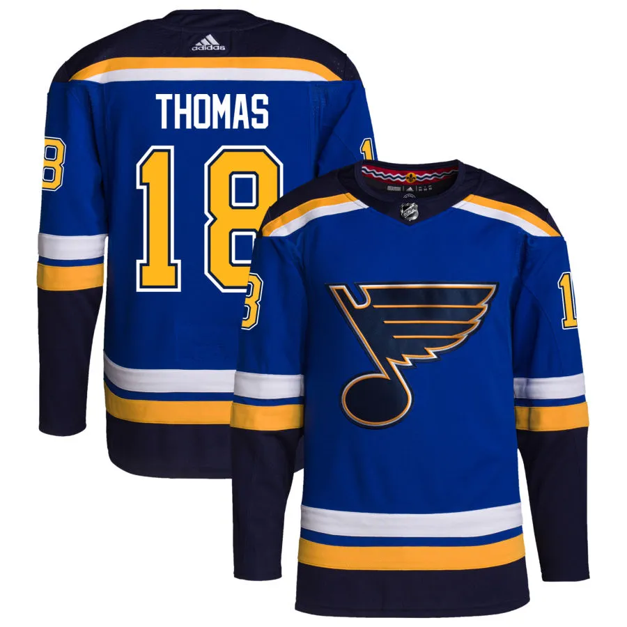 Robert Thomas St. Louis Blues adidas Home Authentic Pro Jersey - Royal