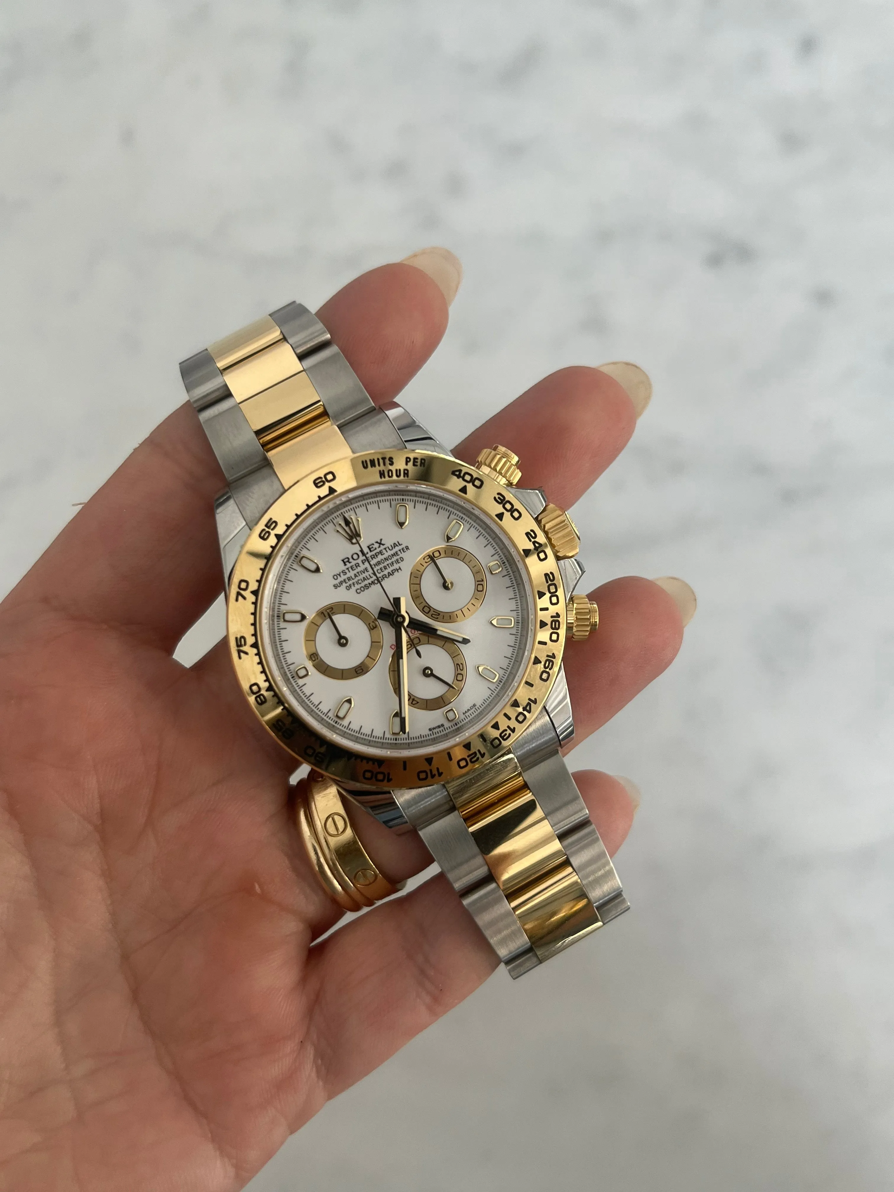 Rolex Daytona Two Tone White Face 116503