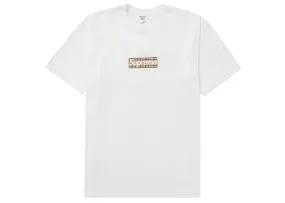 Supreme Burberry Box Logo Tee White