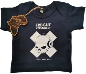 ― % ― Erbgutverändert Baby T-Shirt Navy Blau